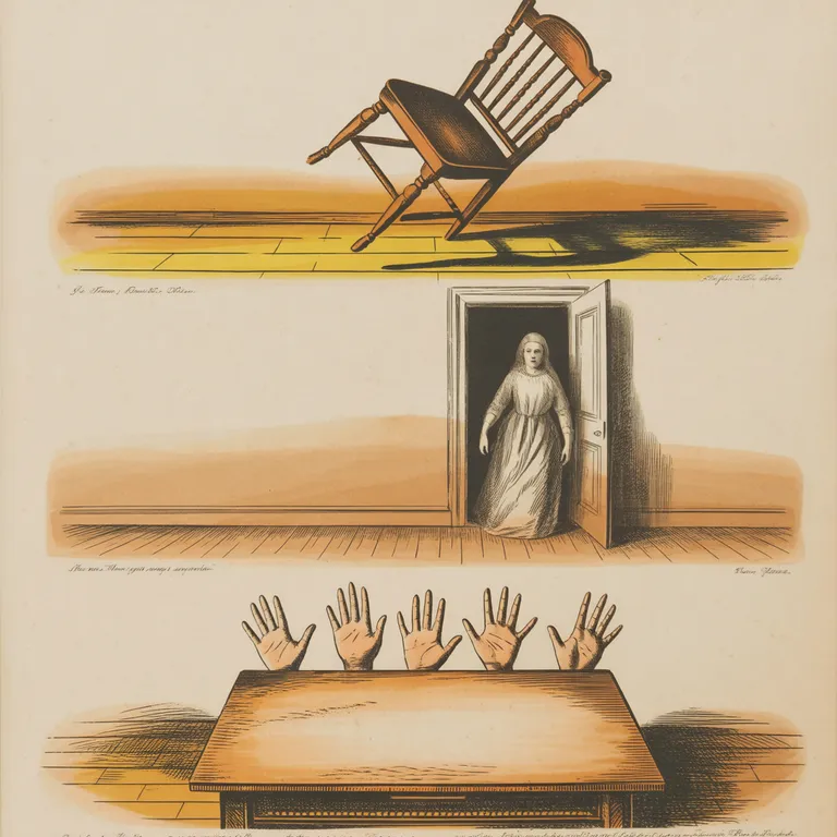 Engraving of the Enfield Hodgson household, 1977